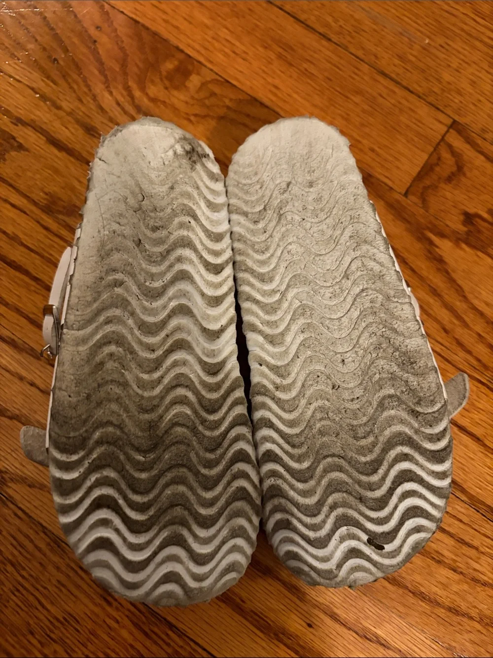 Steve Madden Kids White Double-Strap Buckle Slide Sandals Sz 11